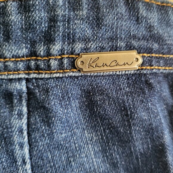 Kancan Denim Jeans Overall Shortalls Women's XS Blue Distressed Adjustable - Picture 5 of 7